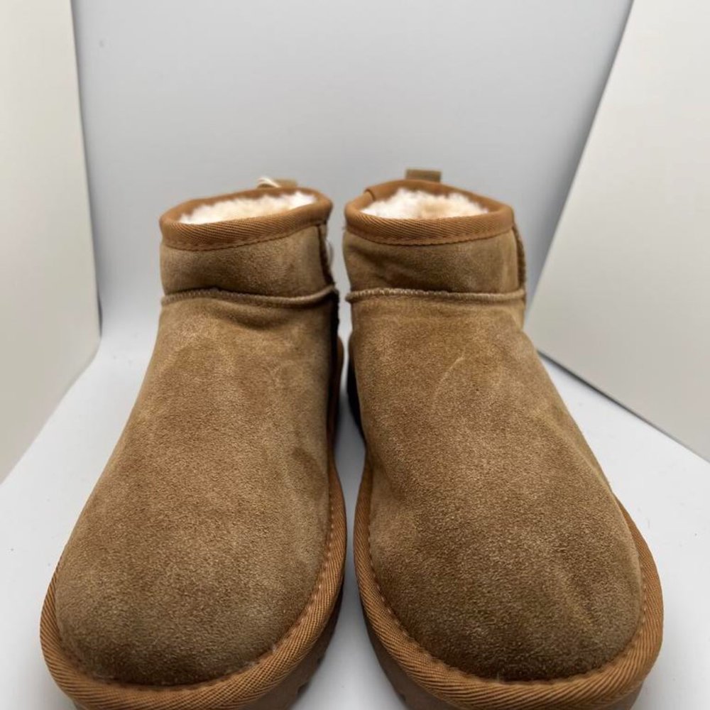 CUSHIONAIRE Women's Cozy pull on boot Chestnut Size 8 M - Picture 2 of 5